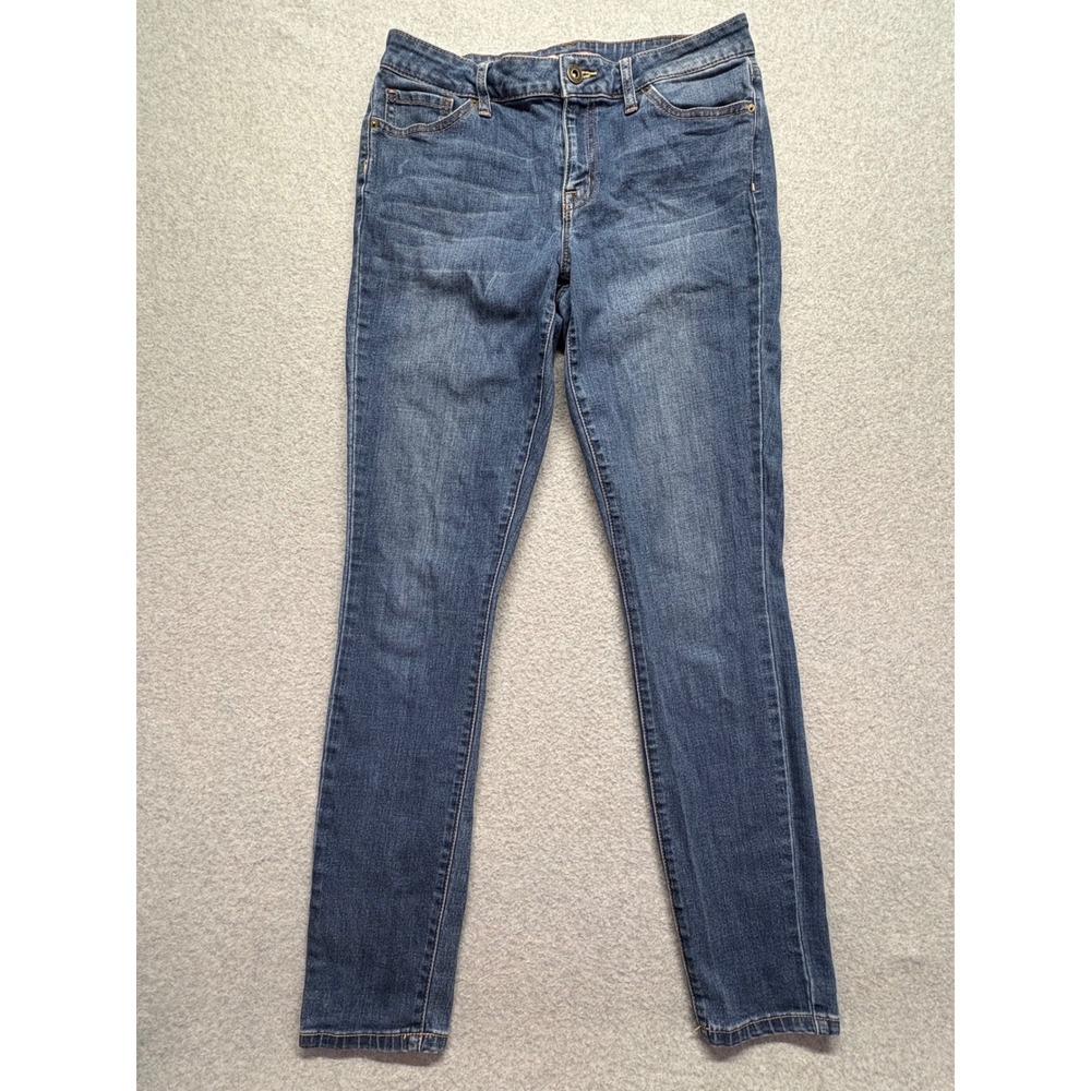 Tommy Hilfiger Skinny Jeans Womens 6R Medium Wash Blue Denim Mid Rise 6 R